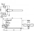Смеситель универсальный Bravat Line F65299C-1L