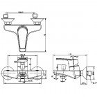 Смеситель для ванны Bravat Line F65299C-1