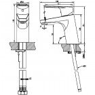 Смеситель для раковины Bravat Line F15299C-1