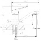 Смеситель для раковины Rossinka Silvermix RS29-22