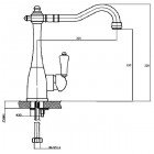 Смеситель для кухни Magliezza Grosso Bianco 50121-cr