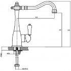 Смеситель для кухни Magliezza Collana 50120-cr