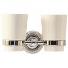 Стакан двойной настенный Magliezza Kollana 80506-cr