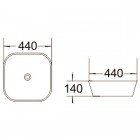 Раковина накладная Sturm Land ST-LA294400-NBNCR