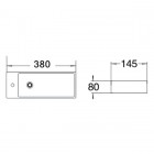 Раковина подвесная Sturm Step mini left ST-SM383811-LBNCR