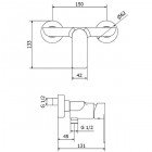 Смеситель для душа Sturm Stern ST-STE-64060-CR