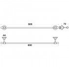 Полотенцедержатель Sturm Jacklyn LUX-JAC-CA1010-CR