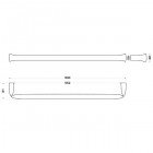 Полотенцедержатель Sturm Kylie LUX-KYL-PS1010-CR