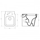 Унитаз приставной BelBagno Janice BB124CB+BB124SC