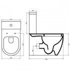 Унитаз BelBagno Marino BB105CP+BB105T+BB105SC