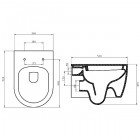 Унитаз подвесной BelBagno Marino BB105CH+BB105SC