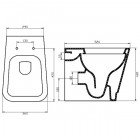 Унитаз приставной BelBagno Romina BB121CB+BB121SC