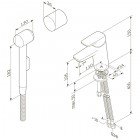 Смеситель для раковины Am.Pm Spirit F7003000 с гигиеническим душем