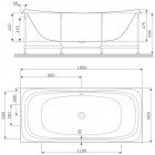 Панель боковая для ванны Am.Pm Sensation W30A-000-080W-PWTF
