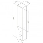 Пенал Am.Pm Like M80CSL0356WG белый