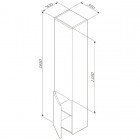Пенал Am.Pm Like M80CHR0356VF белый/венге