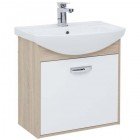 Тумба с раковиной Aquanet Грейс 65 дуб сонома (1 ящик) 00198375 + 00182642