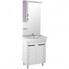 Зеркало-шкаф ASB-Mebel Алекса 70 L белый/золото