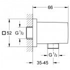 Подключение для душевого шланга Grohe Euphoria Cube 27704000
