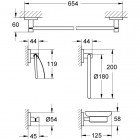 Набор аксессуаров Grohe Essentials 40344001