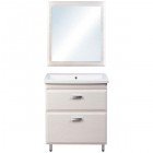 Тумба под раковину Style Line ElFante Лотос 60 напольная рельеф пастель СС-00000422