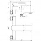 Смеситель для ванны Bennberg 131020 Chrome