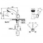 Смеситель для раковины Bennberg 11B613 Chrome