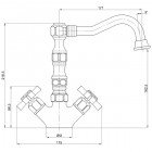 Смеситель для раковины Bennberg 501223 Chrome