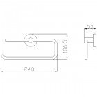 Полотенцедержатель Bennberg BA 16 Chrome