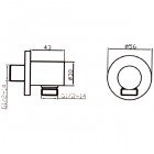 Шланговое подключение Bennberg B 1001 Chrome
