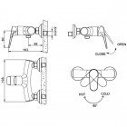Смеситель для душа Bravat Eler F9191238CP-01-RUS