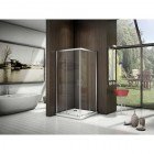 Душевое ограждение GooDDooR Latte CR-80-C-WE