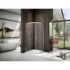 Душевое ограждение GooDDooR Latte R-80-C-WE