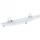 Полка стеклянная с ограничителем WasserKRAFT Leine White K-5044WHITE