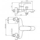 Смеситель для ванны WeltWasser Bonn 303 WT