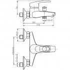 Смеситель для ванны WeltWasser Isar 503