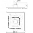 Верхний душ Jaquar Maze OHS-CHR-1605