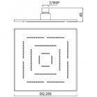 Верхний душ Jaquar Maze OHS-CHR-1619