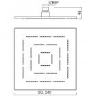 Верхний душ Jaquar Maze OHS-CHR-1629