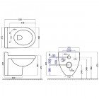 Унитаз подвесной Jaquar Continental CNS-WHT-959S