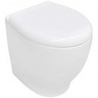 Унитаз приставной BelBagno Alba BB125CB+BB125SC безободковый