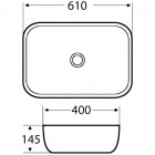Раковина накладная BelBagno BB2143-P