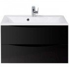 Тумба под раковину BelBagno Marino 80 nero lucido MARINO-800-2C-SO-NL-P