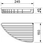 Полка металлическая угловая Novella Cesta CS-14111