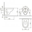 Унитаз подвесной Am.Pm Sense L C741738SC
