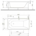 Ванна акриловая гидромассажная Am.Pm Inspire W5AW-170-075W2D64