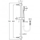 Душевой гарнитур Roca Stella A5B9403C00