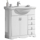 Тумба с раковиной Opadiris Клио 80 белый матовый Тумба с раковиной Opadiris Клио 80 белый матовый