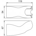 Держатель ручного душа Iddis 050CP00i53