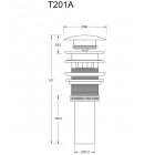 Донный клапан Ceramica Nova Element2 T201A